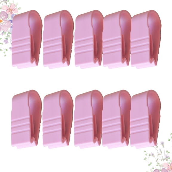 OULII 10Pcs Pink Home Accessories Fixed Clips for Sheet Holders with Strong Clenching Mechanism