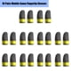 thumbnail image 4 of Juego móvil Mangas para los dedos Transpirable A prueba de sudor Cubiertas elásticas para juegos 24Pin Knitting Portable Gamer Guantes Negro Amarillo 10 pares Sweethay EL015119-01, 4 of 6