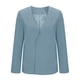 thumbnail image 4 of Blazer de moda para mujer, blusas de color liso, manga larga, cuello en V, chaqueta de traje informal, blusa de poliéster para mujer, 4 of 6