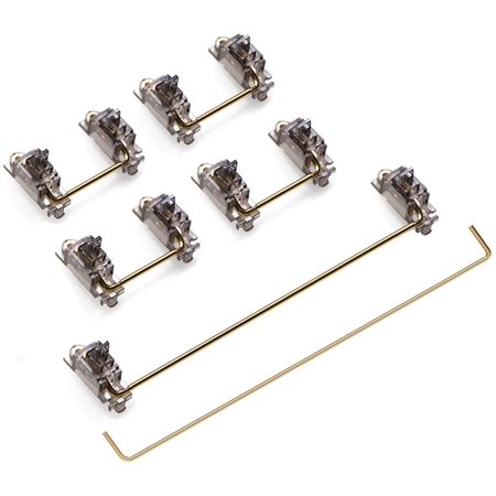 DUROCK V1 Translucent Smokey Screw-in Stabilizers PCB Mount Gold Plated ...