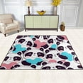 thumbnail image 3 of SKYSONIC Lightweight Soft Area Rugs Panda with Heart Floor Mat for Kids Playing Room Hardwood Floor Living Room 63x48 inch Nursery Rugs, 3 of 6