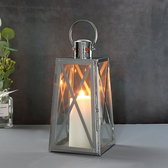 Stainless Steel 12'' Candle Lantern