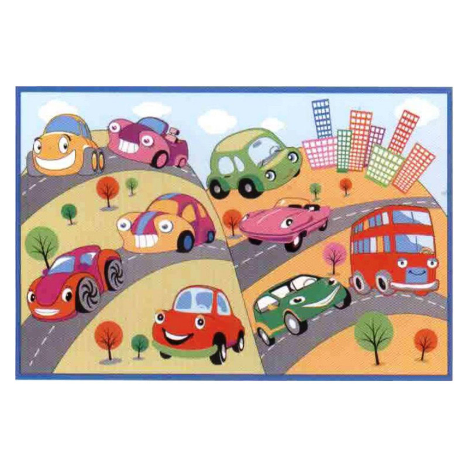 Fun Rugs Fun Time FT517 Fun Cars Area Rug Multicolor