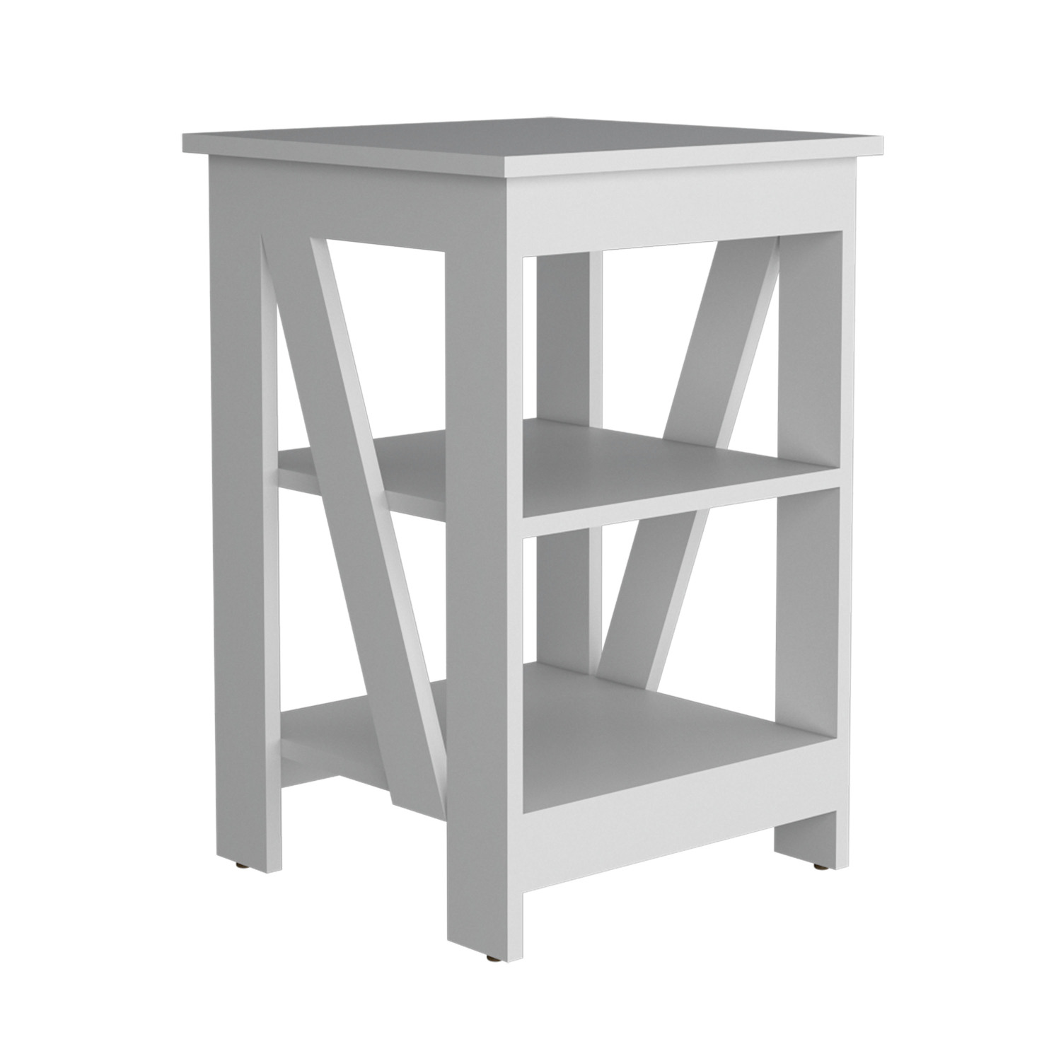 Taylor End Table, Side Table, Nightstand, 3-Tier Storage Shelf, Sofa Table for Small Spaces