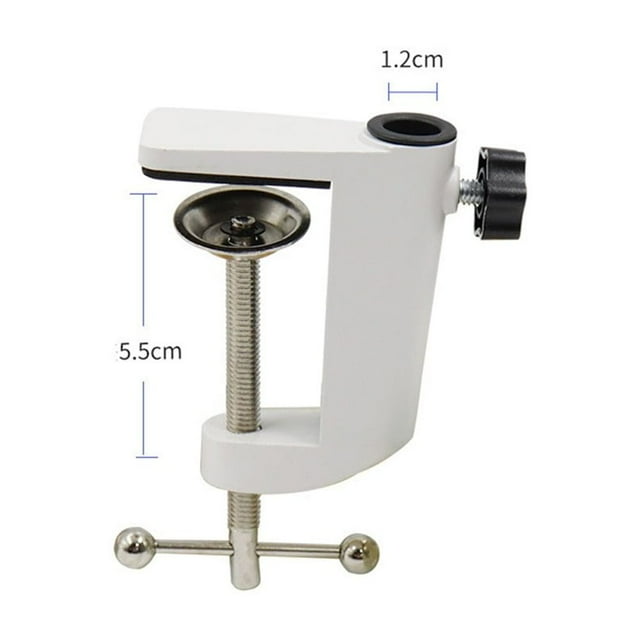 Lampe de Bureau en Alliage d'Aluminium Base Pince en I Support Fixe de Bureau Pince Support de Microphone Support de Table Pince