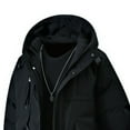 thumbnail image 3 of Men's Lined Hooded Jacket with Insulated Construction and Durable Design for Cold Weather, 3 of 7