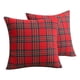 thumbnail image 1 of Fundas de almohada navideñas de 18 x 18 pulgadas, decorativas, estilo retro, clásico, de estilo escocés, 1 of 5