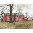 thumbnail image 2 of Jacobs, Billy 24x19 Gold Ornate Wood Framed with Double Matting Museum Art Print Titled - Americana Barn, 2 of 4