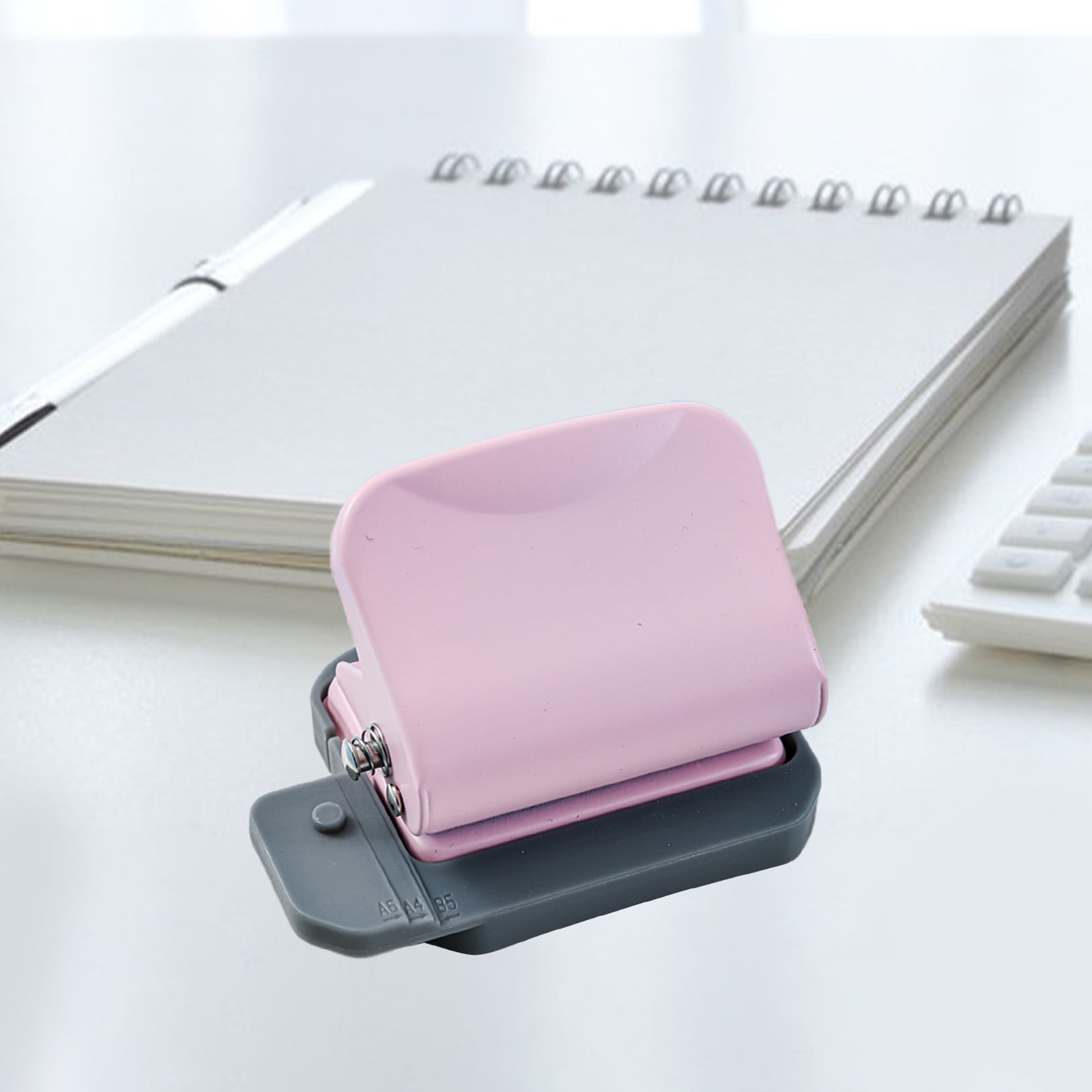 Specollect Clearance 5Pcs 6 Hole Punch, Loose Leaf Paper Puncher for A4/A5/B5 Size, Portable Handheld Metal Circle Punch Paper Puncher