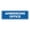 Blue, variant on Standard Admissions Office Sign (White) - Medium