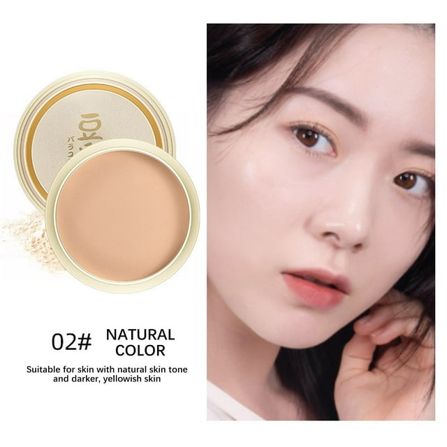 DPTALR Japanese Concealer Set Makeup Soymilk Powder Whitening Makeup Long Lasting Oil Control Moisturizing Powder 49g