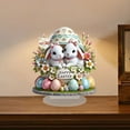 thumbnail image 6 of Easter Decor Tabletop Holiday Ornaments, Gifts for Easter Easter Bunny Egg Ornaments, Table Center Pieces Decor, Farmhouse Easter Decorations(1PC), 6 of 6