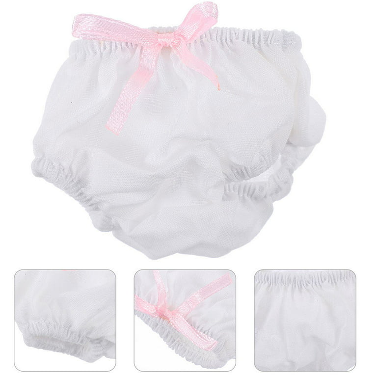 3pcs Doll Underpants Baby Doll Diapers Doll Underwear Pretend Play Doll  Accessory 