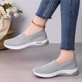thumbnail image 6 of Women Wide Width Breathable Walking Comfortable Slip on Sneakers Lightweight Sneaker Nurse Shoes Arch Support Sneakers Breathable Soft Running Shoes Anti Skid Sports Diabetic Foam Shoes, 6 of 6