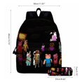 thumbnail image 2 of Juego de mochilas para chico, mochila de juego de dibujos animados con estuche para lápices para la escuela, viajes al aire libre, Camping, Picnic, regalo de cumpleaños y Navidad, 2 uds., 2 of 5