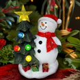 thumbnail image 3 of BKER Your Home This Holiday Season: Decorative Snowman Mini With Solar Lights – Perfect For Festive Cheer!, 3 of 6