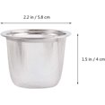 thumbnail image 2 of LinenLoon 8pcs Stainless Steel Tea Filter Metal Teapot Replacement Mesh Strainer Insert For Coffee Tea Maker Coffee Brewers Diameter 5.8x4cm, 2 of 5