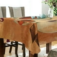 thumbnail image 3 of 54 x 54 Inch Table Cloth, Vintage Style Collage with Cup of Coffee with Cookie Washable Tablecloth Protector for Dining Table, Camping and Buffet Parties, 3 of 6