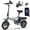 Silver Grey, variant on Foldable Electric Bike for Adults and Teens,14 Inch Tire 500W Rear Wheel Drive Motor with 48V 10.4Ah Removable Lithium Battery Two Seats UL2849
