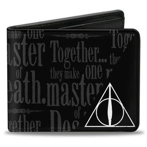 The Wizarding World of Harry Potter Wallet, Bifold, Harry Potter Together They Make One Master of Death, Vegan Leather