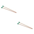 thumbnail image 3 of Thinsony 2 Pieces Mallet Drumstick With Color Rubber Head Marimba Sticks Children Learning Musical Supply Piano Practice Instrument Green WA06 2Set, 3 of 6