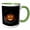Green/White, variant on 3drose, Jack O Lantern Gothic Style, 15oz Mug