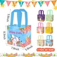 thumbnail image 4 of DECHISY Easter Bags, 6Pack Reusable Bunny Chick Egg Design, Non-Woven Easter Tote Bags with Handles, Ideal Easter Gift Bags, Easter Egg hunt bags, Fabric Easter Basket 8.3×7.9×5.9inch, 4 of 7