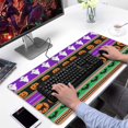 thumbnail image 2 of Long Mouse Pads for Desk,Halloween Striped Icons Pattern Desk Mats on Top Of Desks, Desk Mouse Pad Extra Large with 3mm Non-Slip Base and Stitched Edge for Gaming,Office,Work,Home 31.5x15.7in, 2 of 5