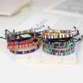 thumbnail image 3 of 12 Pcs Friendship Braided Bracelets, Handmade Braided Adjustable Colorful Bracelets, 3 of 5