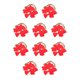 thumbnail image 3 of Qarigey 1 Juego de adornos, rebanada de amor, chips de decorativos en forma de corazón con agujero, decoración de boda, casa, adorno Rojo 10piezas, 3 of 6