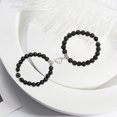 thumbnail image 2 of 1 par de de atracción de imán en corazón para parejas Piedra volcánica Sunnimix Pulsera en forma de corazón, 2 of 7