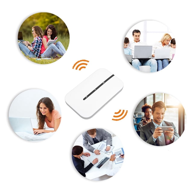 Punto De Acceso WiFi Móvil, Carga 4G Tipo C, Acceso A Internet De Alta Velocidad, Enrutador WiFi Portátil Seguro Con Batería De 2100mAh Para Teléfono Móvil