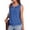 *Navy, variant on ClodeEU Women's Round Neck Eyelet Embroidery Tank Top ,Loose Fit Solid Color Casual Summer Blouse Green,Womens Plus M