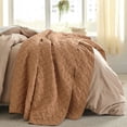 thumbnail image 2 of Colcha de cama tamaño queen size, marrón avellana, ligera para todas las estaciones, 2 of 7