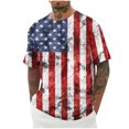 thumbnail image 1 of Camisetas para Hombre Moda Casual Impresión Suéter Cuello Redondo Deportes Camiseta de Manga Corta para el Uso Diario, 1 of 5