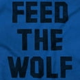 thumbnail image 2 of Feed The Wolf Sarcastic Hangry Gym Womens Fitted Plus Size Graphic Tee Brisco Brands 2X, 2 of 5