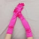 thumbnail image 5 of Nvzi Guantes de satén de estilo ópera, de talla clásica para adultos, de 21,7" (color rosa), 5 of 5