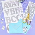 thumbnail image 3 of Hello Hobby Silver Foil Alphabet Stickers, 52 Count, 3 of 5
