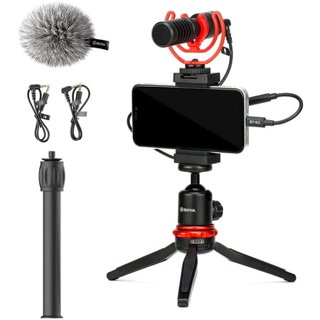 VK-T1 PRO Smartphone Video Rig with Mini Tripod, Extension Tube, Video ...