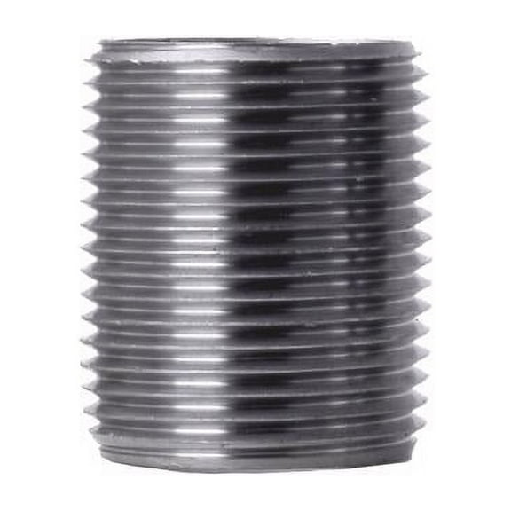 STZ Industries 3 in. MIP each X 3 in. D MIP Black Steel Close Nipple