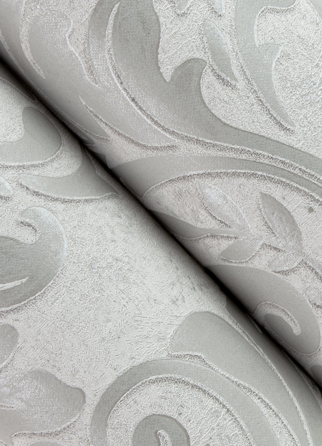 Advantage Anders Silver Damask Wallpaper