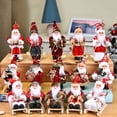 thumbnail image 4 of Figuras de Papá Noel esquiando, 19/20/22 cm, muñeco de Papá Noel navideño, adornos colgantes para árbol de Navidad, decoración de escritorio para el hogar, regalos de Navidad para niños, 4 of 5