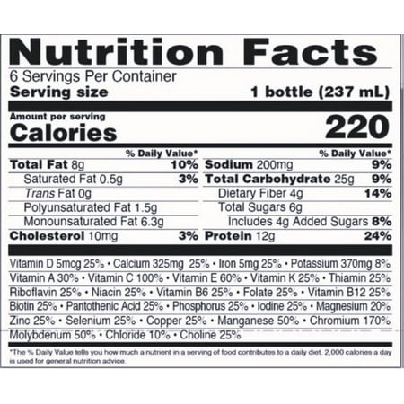 Enterex Diabetic Nutritional Meal Replacement Shake,for People with Diabetes, Vanilla,8 fl oz,6 Pack