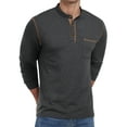 thumbnail image 3 of Thrilos Mens Henley Shirts Long Sleeve Casual Tops Lightweight Pullover Shirt Button Cotton T-Shirt with Pocket, 3 of 7