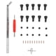 thumbnail image 1 of 33 piezas de herramienta de reparación de vástago de válvula de neumático, kit de extracción de válvula de neumático para RV, coche, bicicleta, motocicleta, 1 of 14