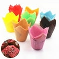 thumbnail image 2 of Ludlz 50Pcs Tulip High Temperature Resistant Cupcake Liners , Muffin Baking Cupcake Liners Holders, Baking Cups, Cupcake Wrapper for Party, Wedding, Birthday, Christmas Cupcake Liners, 2 of 2