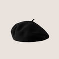 thumbnail image 1 of LinYooLi Hot Selling Autumn And Winter Wool Beret For Girls, Artistic And Retro, Versatile Korean Version Painter Hat, English Solid Color Felt Hat, 1 of 9