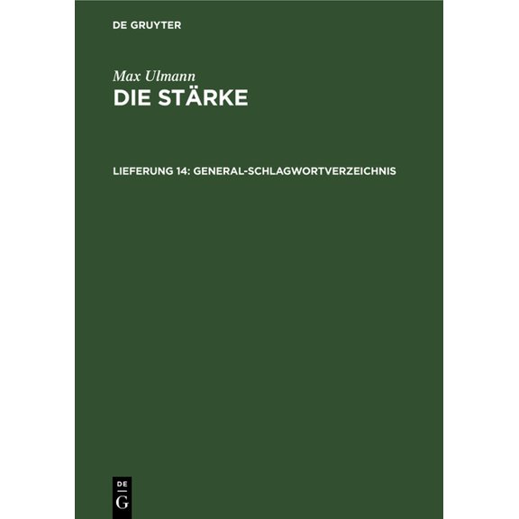 General-Schlagwortverzeichnis, (Hardcover)