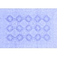 thumbnail image 1 of Ahgly Company Machine Washable Indoor Rectangle Oriental Blue Traditional Area Rugs, 5' x 8', 1 of 4