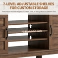 thumbnail image 4 of ExpanseEcho Aquarium Stand with Drawers, Storage Cabinet and Power Outlets, Brown, 4 of 8